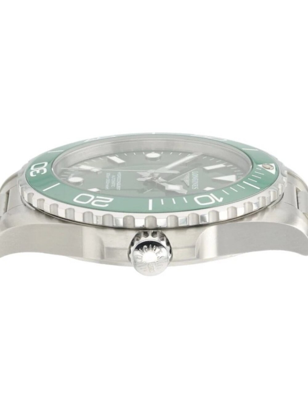 Longines Hydroconquest Green Dial Stainless Steel 42mm Automatic Men’s L3.788.4 - Picture 5 of 11
